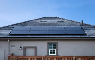 Evergreen Residential Solar array on a house rooftop.