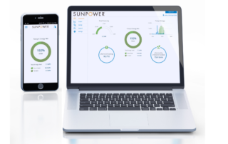 Evergreen Solar system monitoring across mobile and computer devices.