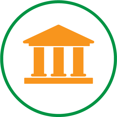 Icon for government building representing utility and tax incentives by Home & Energy Solutions of Florida Icon for government building representing utility and tax incentives by Home & Energy Solutions of Florida